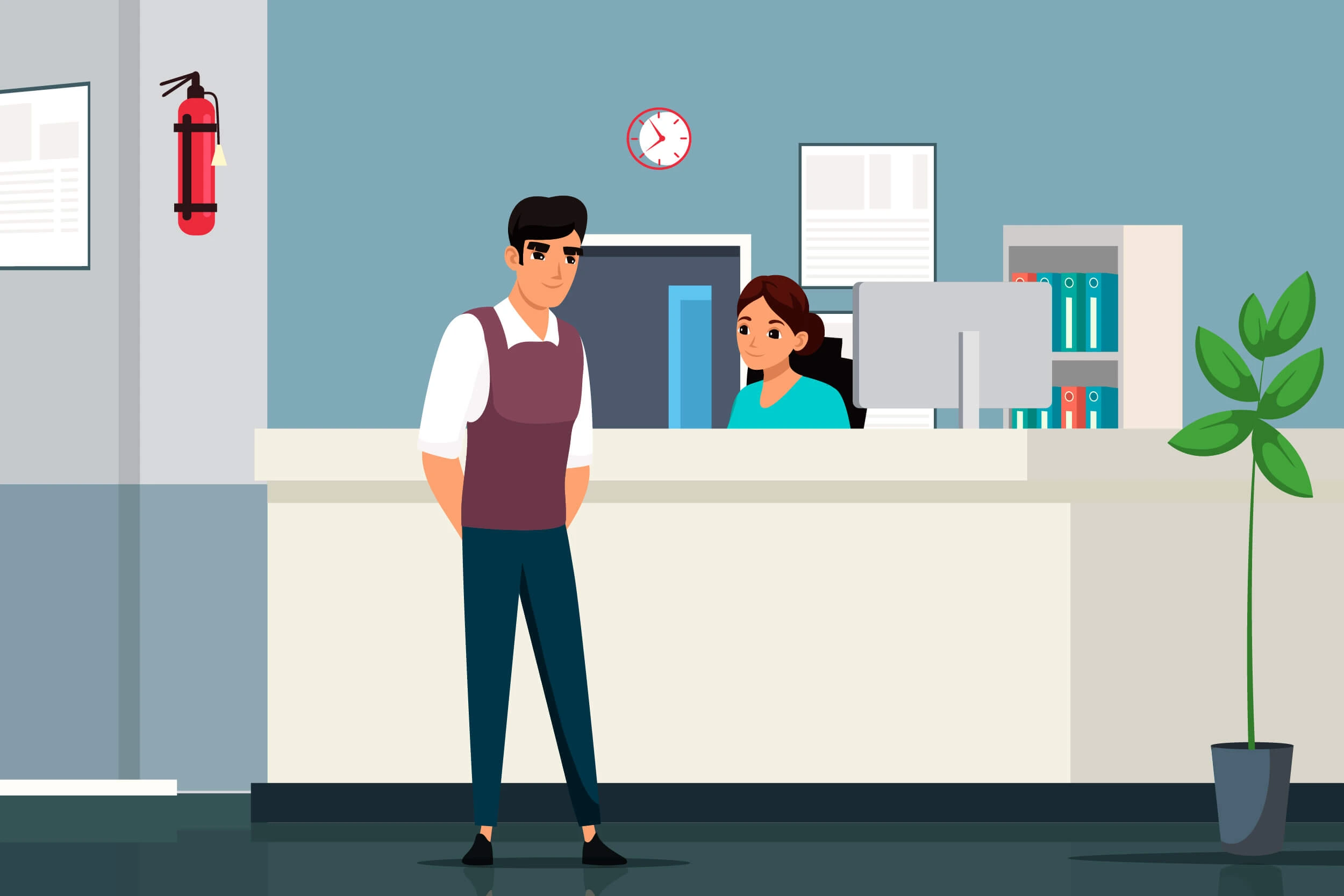 Visitor Management System in hospital